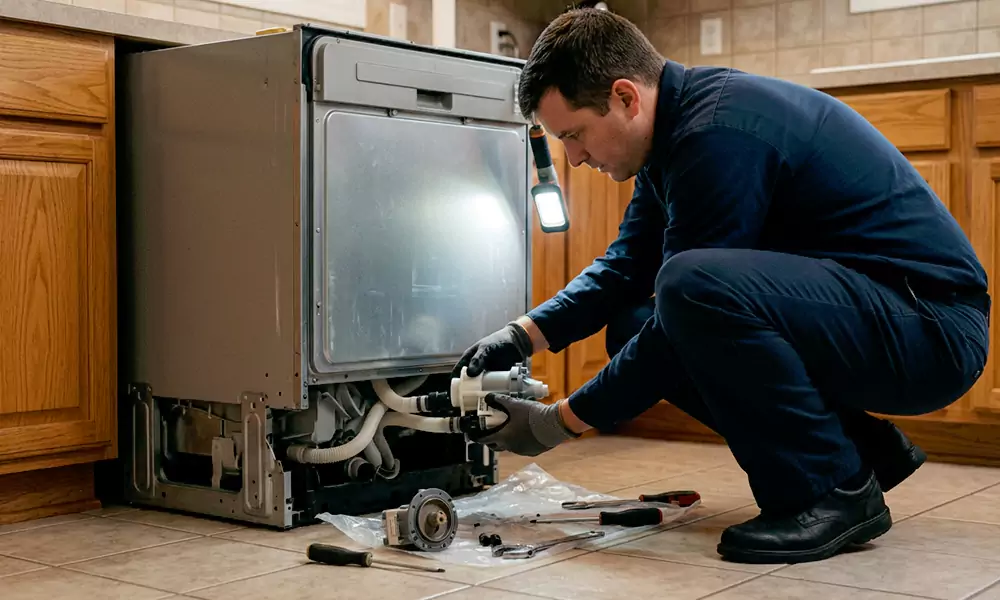 Dishwasher Pump Replacement in Fall River, MA
