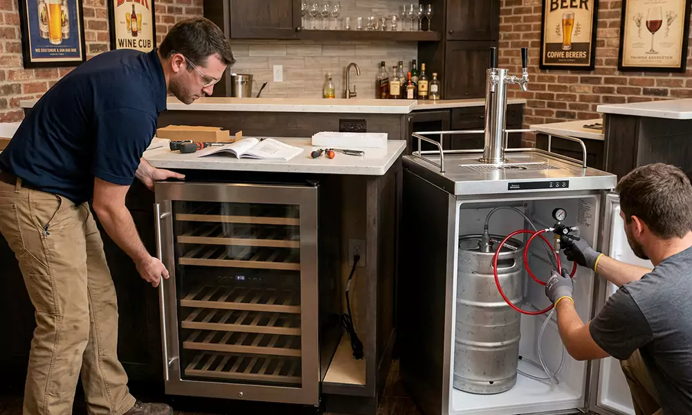 Wine Cooler and Kegerator Installation in Fall River, MA