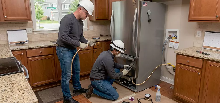 Propane Refrigerator Installation in Fall River
